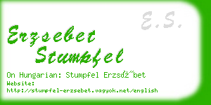 erzsebet stumpfel business card